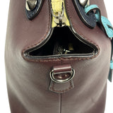 Fendi Burgundy By The Way 2 Way Boston Bag