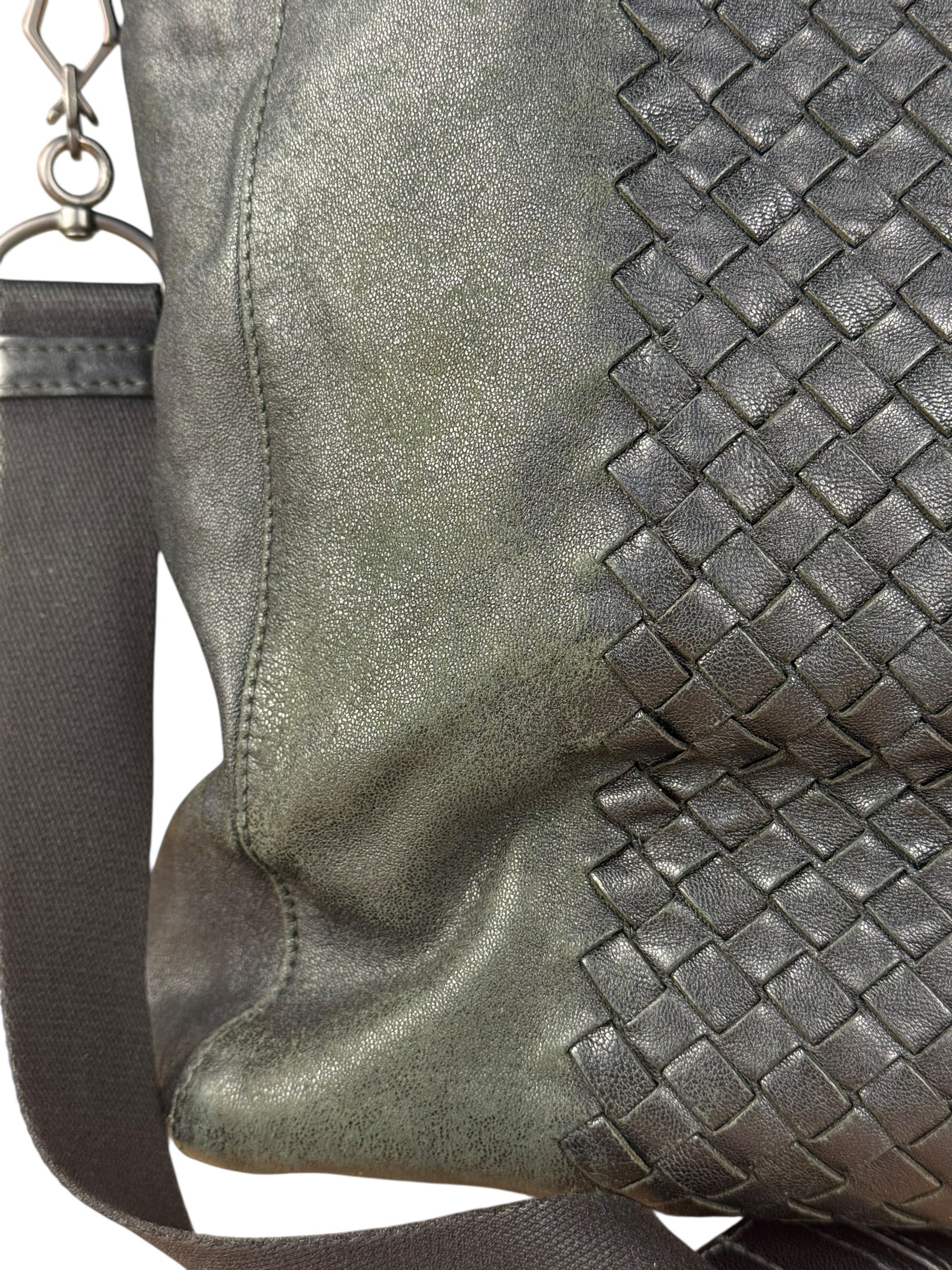 Bottega Veneta Black Intrecciato Leather 2Way Tote
