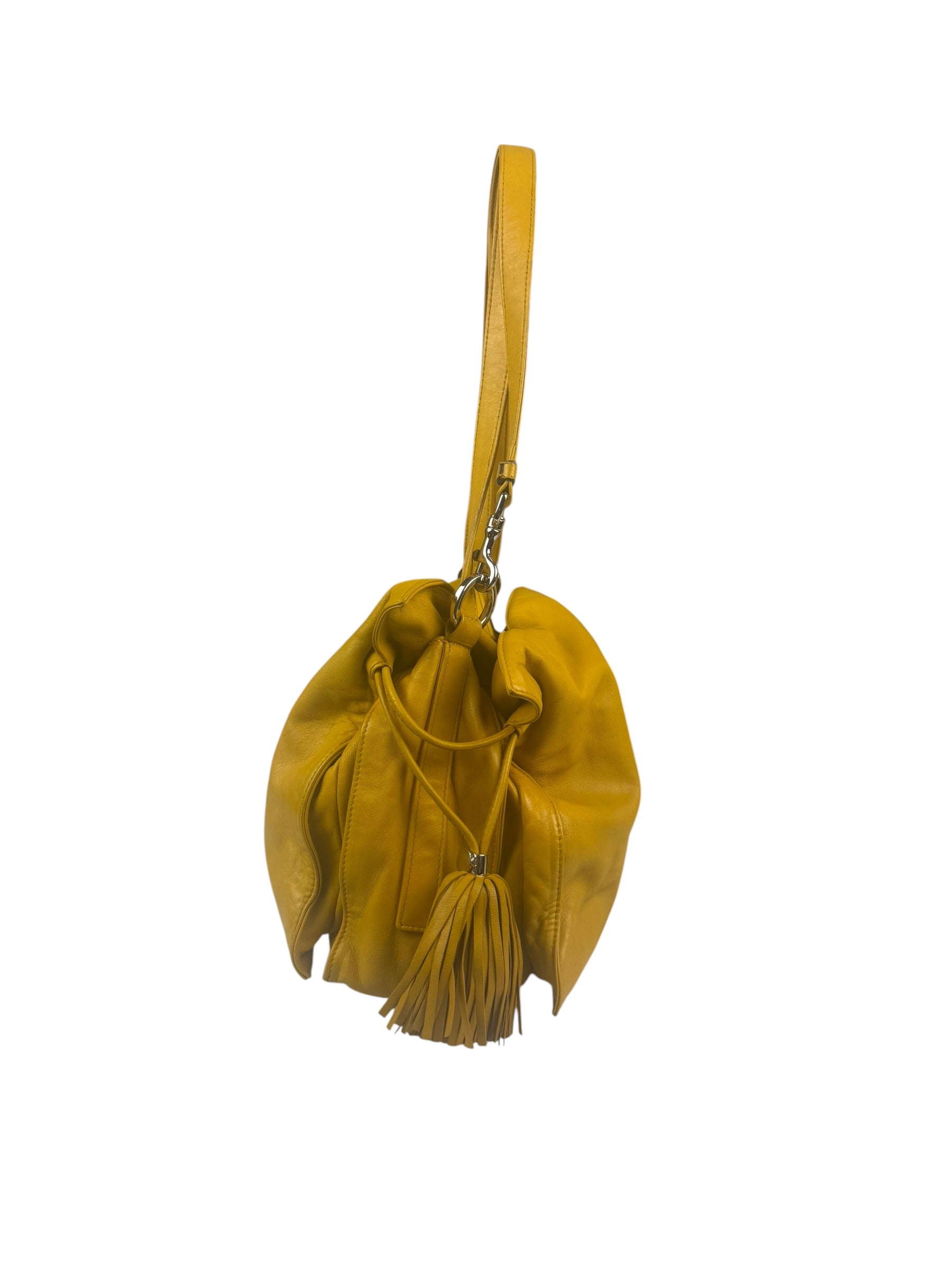 Loewe Vintage Yellow Leather Flamenco Tote Bag