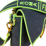 Fendi Denim Baguette NM 2Way Handbag