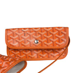 Goyard Saint Louis Orange Leather Tote Bag