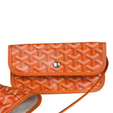 Goyard Saint Louis Orange Leather Tote Bag