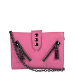 Kenzo Kalifornia Pink Leather Wallet On Chain