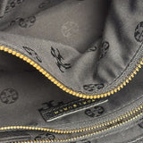Tory Burch Black Marion Whipstitch Flap Shoulder Bag