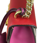Gucci Padlock Medium Leather Chain Shoulder Bag Beige/Red/Pink