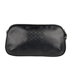 Gucci Vintage Micro GG Black Leather Shoulder Bag