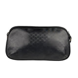 Gucci Vintage Micro GG Black Leather Shoulder Bag