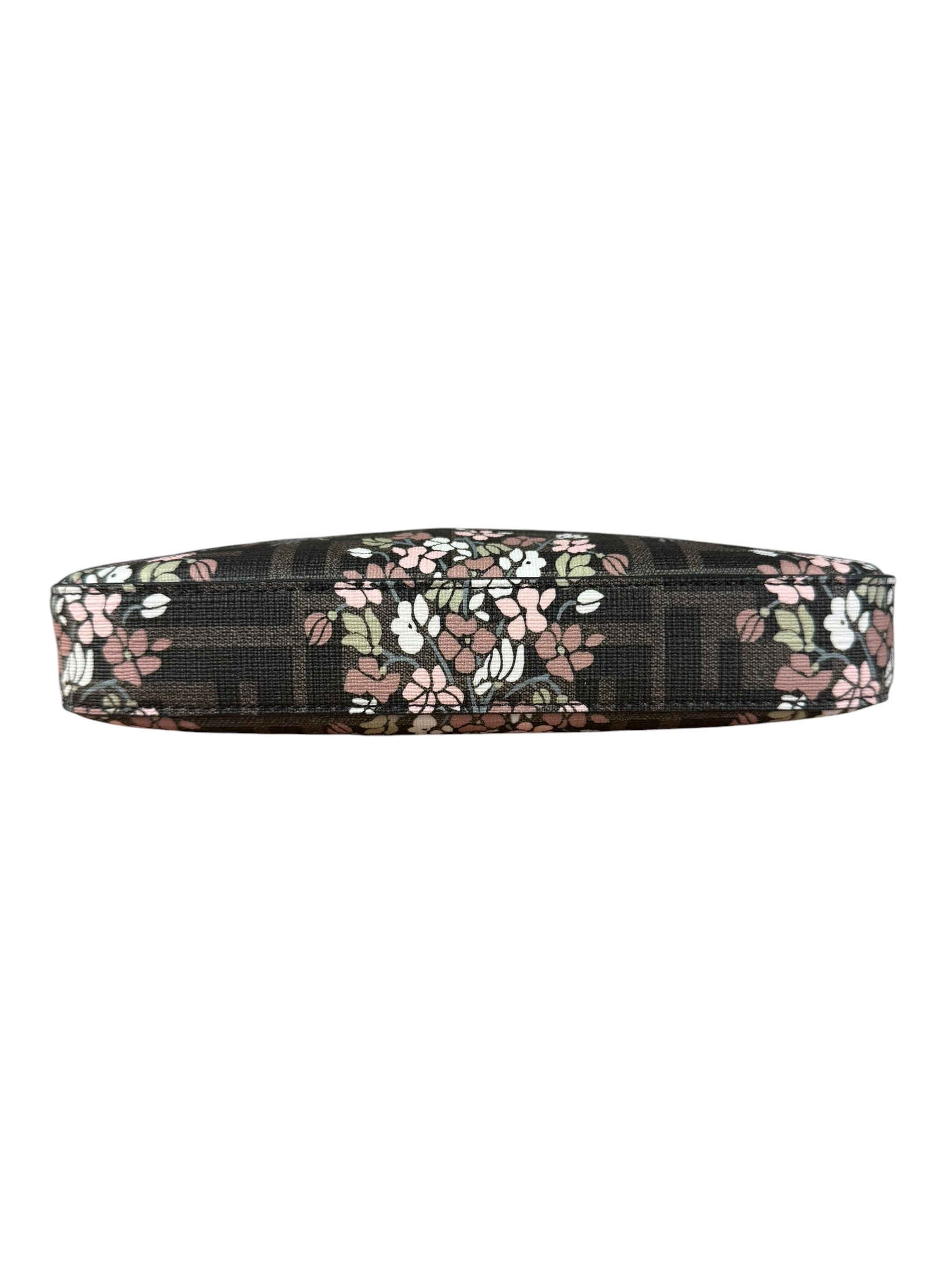 Fendi FF Floral Coated Canvas Chain Pochette