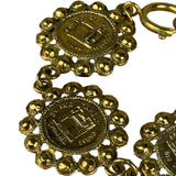 Chanel Gold Rue Cambon Medallion Bracelet
