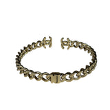 Chanel Gold Chain-Link Choker Necklace