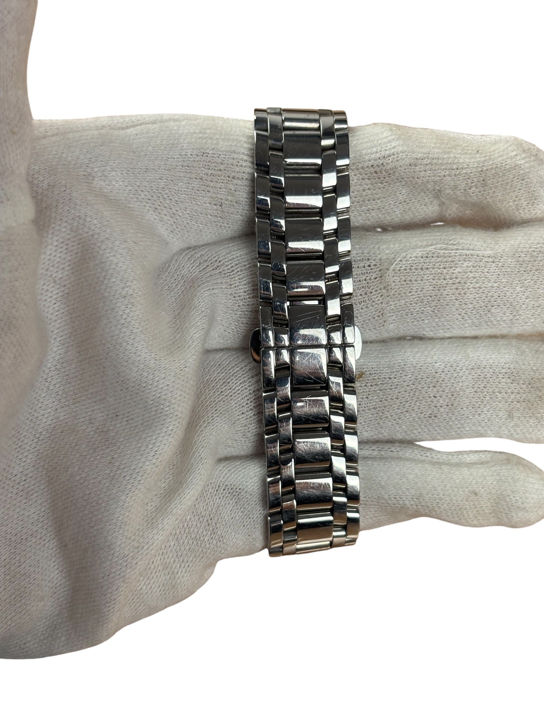 Fendi 7000L Black Dial Tank Stainless Steel Band