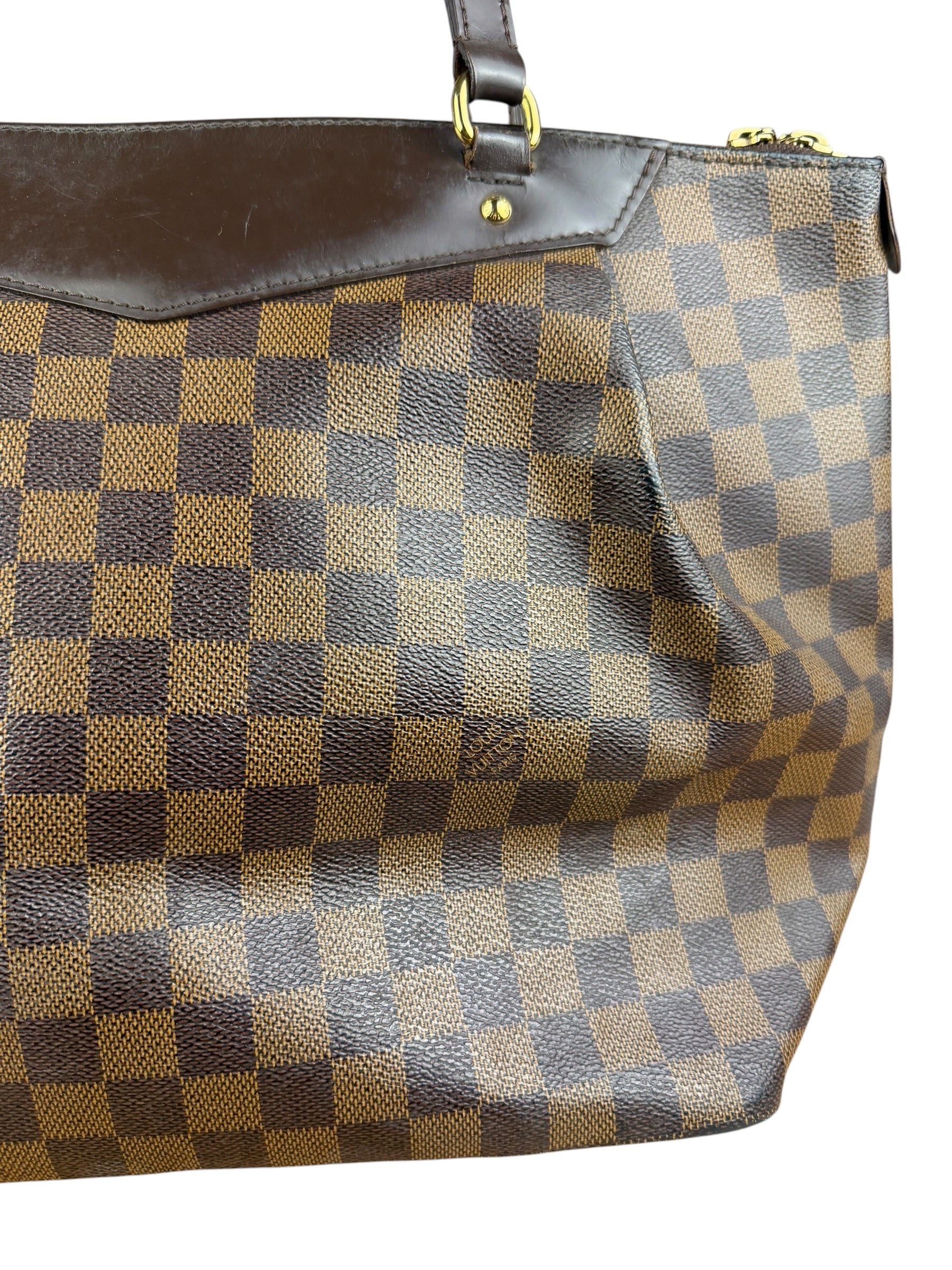 Louis Vuitton Canvas Damier Ebene Totally Shoulder/Tote Bag