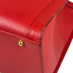 Gucci Red Leather Diana Bamboo Handle Tote