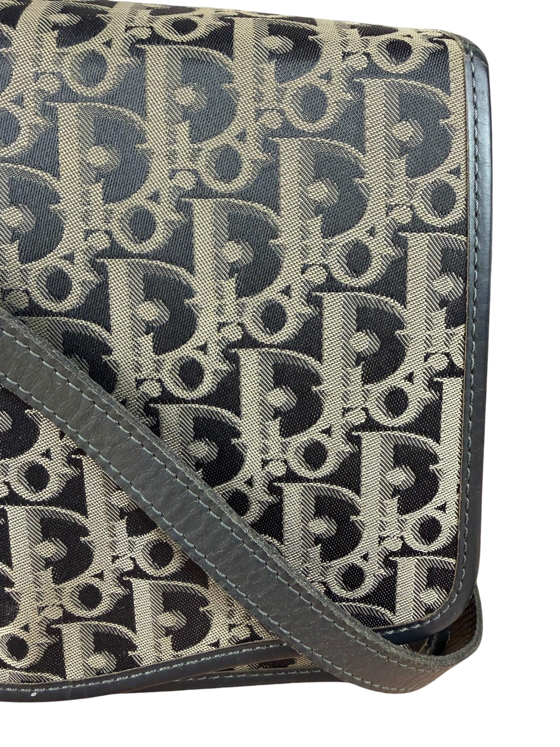 Christian Dior Vintage Monogram Trotter Messenger Bag