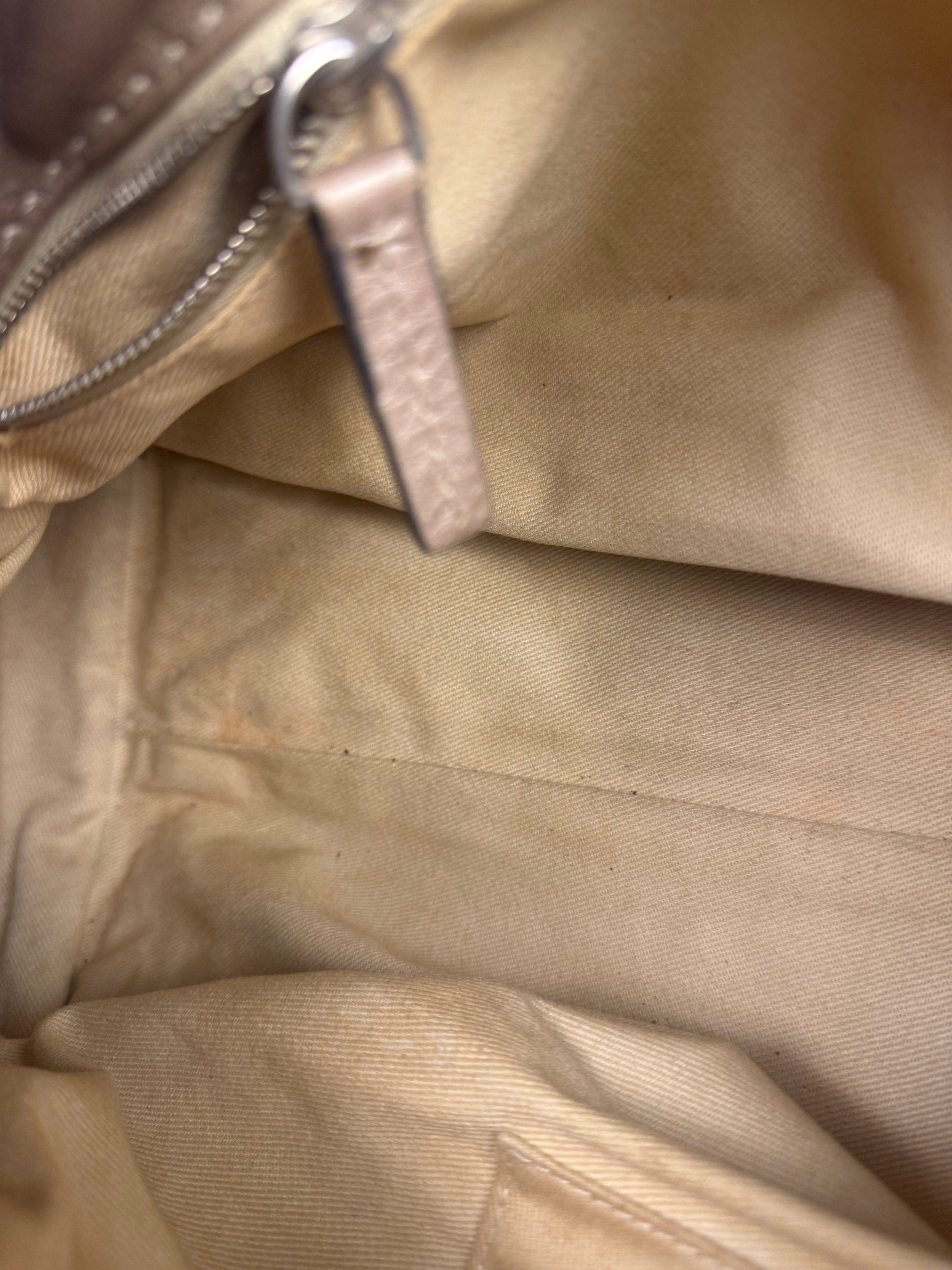 Chloe Bronze Leather Paddington Shoulder Bag