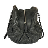 Chanel Grey Iridescent Quilted Leather Chic Bowling Shoulder Bag 2010