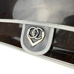 Chanel Vintage PVC Transparent Heart Lock Flap Bag 2008