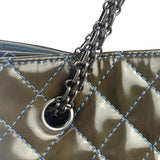 Chanel Green Quilted Patent Leather Reissue XL Tote 2011