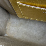 Christian Dior Diorever Gold Leather Clutch Bag