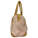 Gucci Vintage Pink Suede Mini Boston Handbag