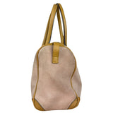 Gucci Vintage Pink Suede Mini Boston Handbag