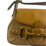 Gucci Vintage Camel Horsebit Shoulder Bag