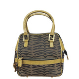Fendi Vintage Tiger Print Mini Bowler Bag