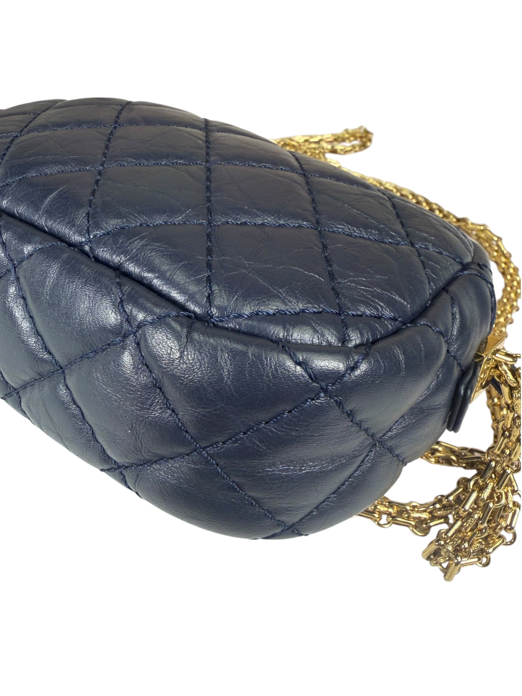 Chanel Navy Quilted Lambskin Small Camera Bag 2019
