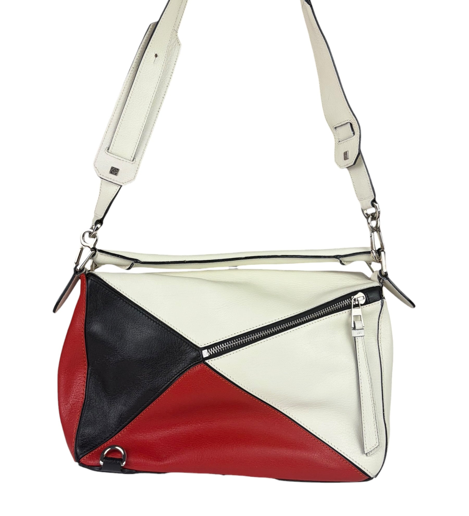 Loewe Colorblock Leather Puzzle Two-Way Bag