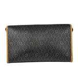 Christian Dior Vintage Brown Leather Honeycomb Shoulder Bag