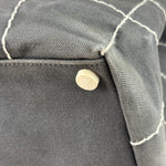 Chanel Vintage Large Square Quilt Tote Faded Black 2003