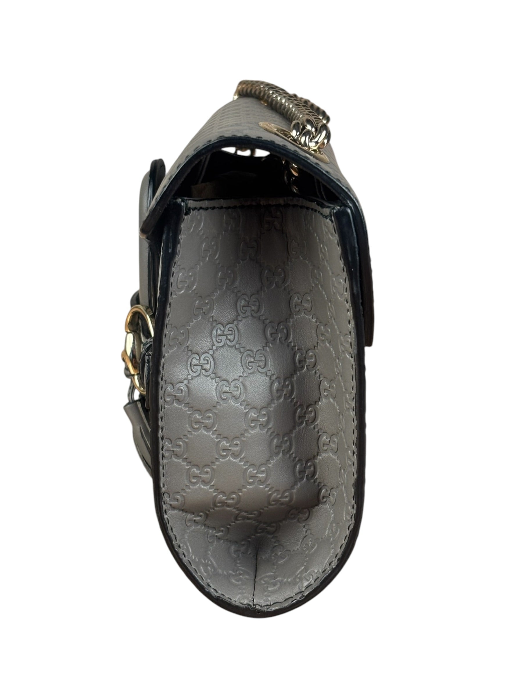 Gucci Emily GG Micro Shoulder Bag Grey