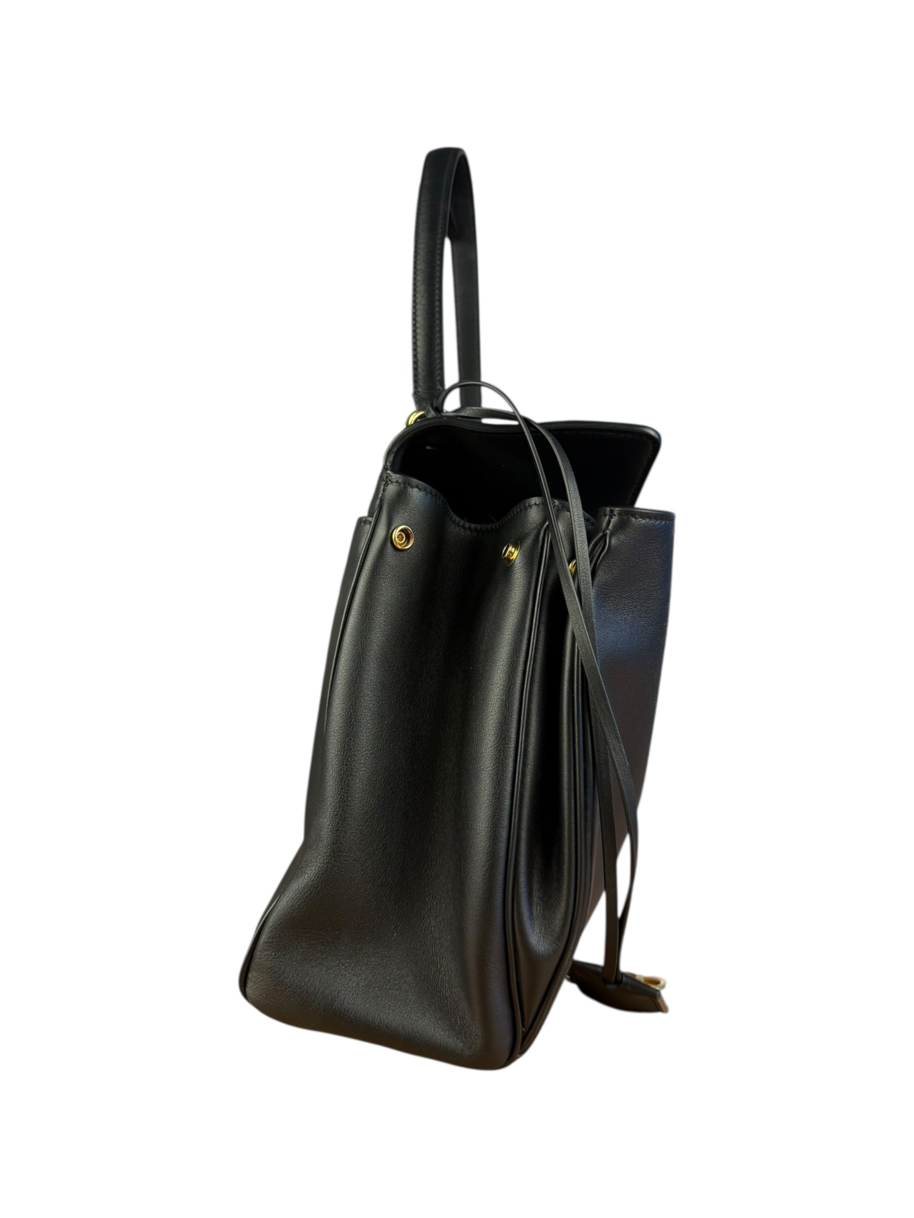 Balenciaga Medium Rodeo Leather 2Way Handbag Black