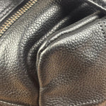 Chanel Black Leather Chocolate Bar Shoulder Bag 2004