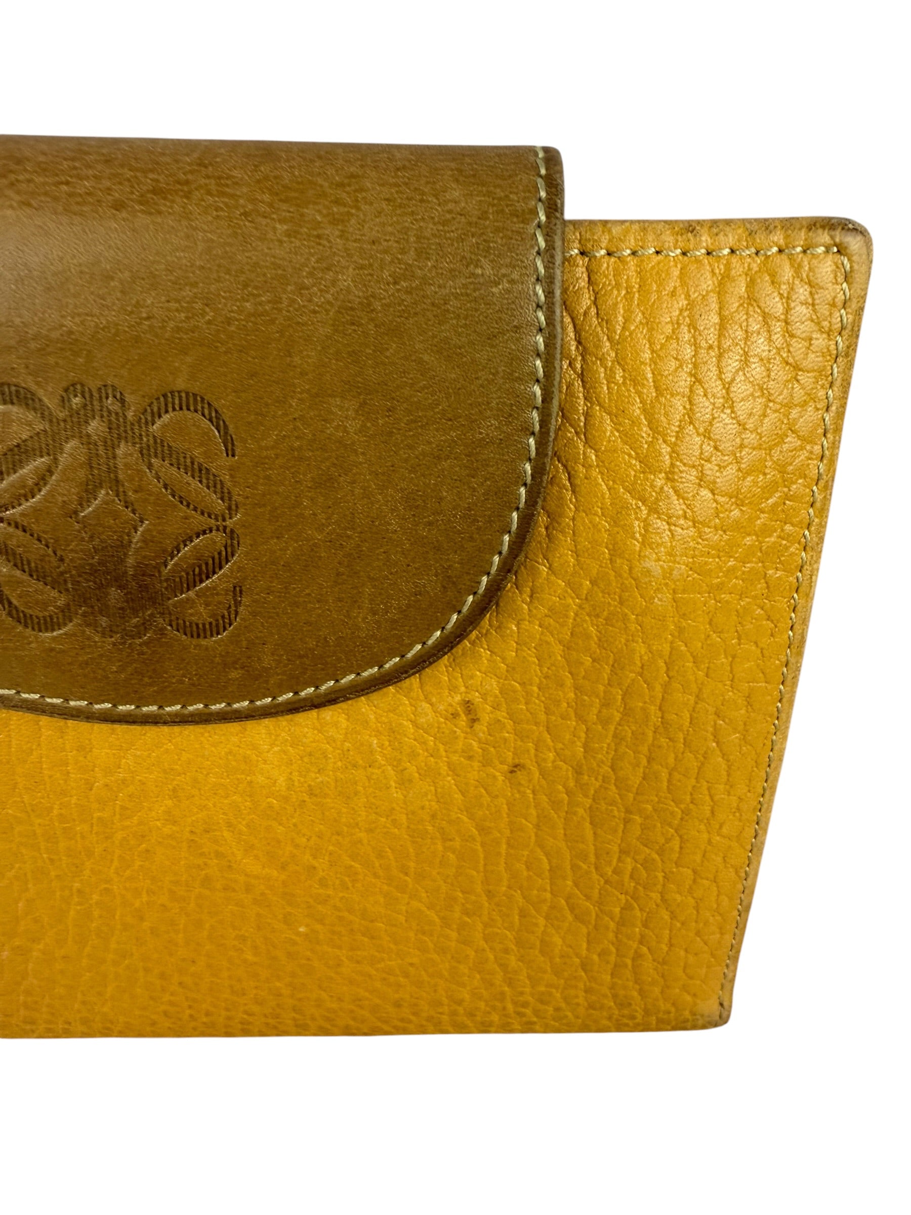 Loewe Vintage Brown Anagram Trifold Wallet
