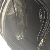Chanel Black Quilted Leather Geometric Chain Flap Bag 2014