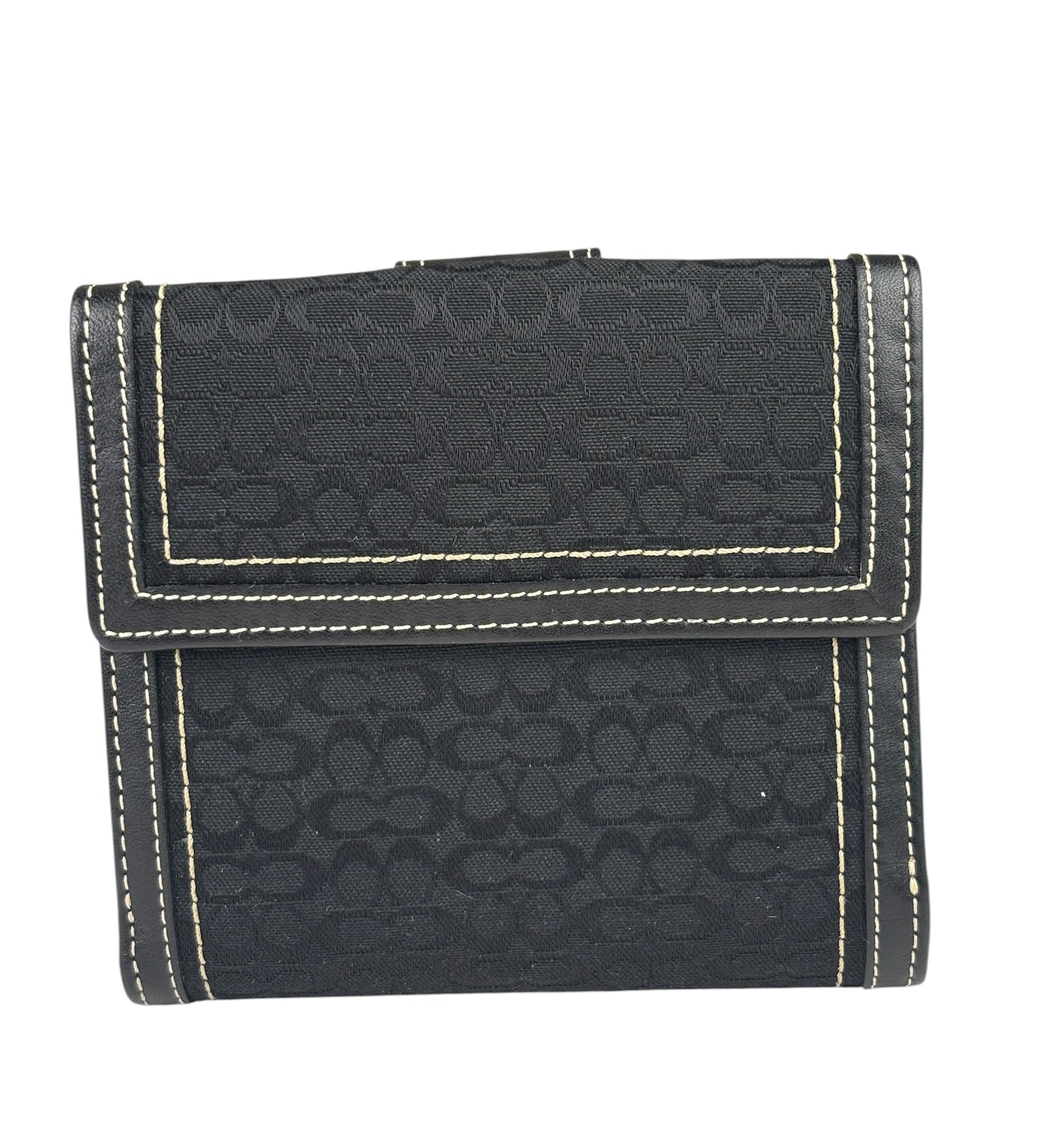 Coach Vintage Signature Compact Wallet