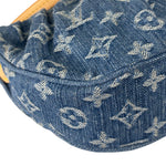 Louis Vuitton Blue Denim/Leather Trim Pochette