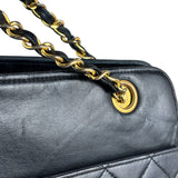 Chanel Vintage Black Quilted Leather Grand Shopping Tote/Shoulder Bag-1990