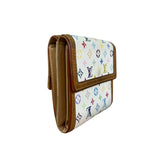 Louis Vuitton White Murakami Compact Wallet