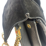 Chloe Black Suede/Leather Faye Bracelet Crossbody Bag