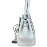 Balenciaga White Leather Bel Air Carry All Handbag