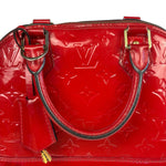 Louis Vuitton Red Vernis Alma BB Handbag
