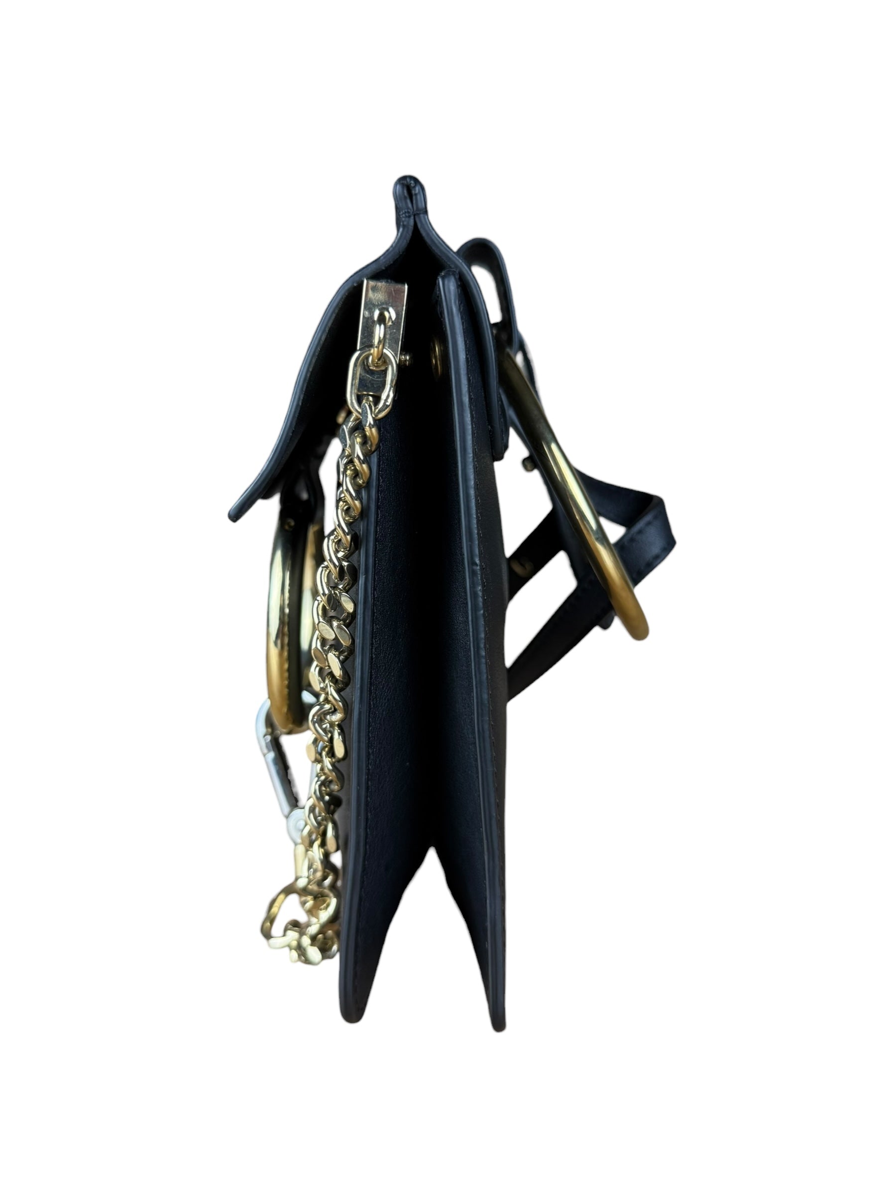 Chloé Suede Black Leather Faye Mini Bracelet Bag