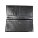 Valentino Black Leather Long Wallet