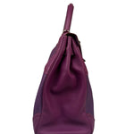 Hermes Kelly 35 Purple Ghillies Swift Togo Leather Handbag 2015
