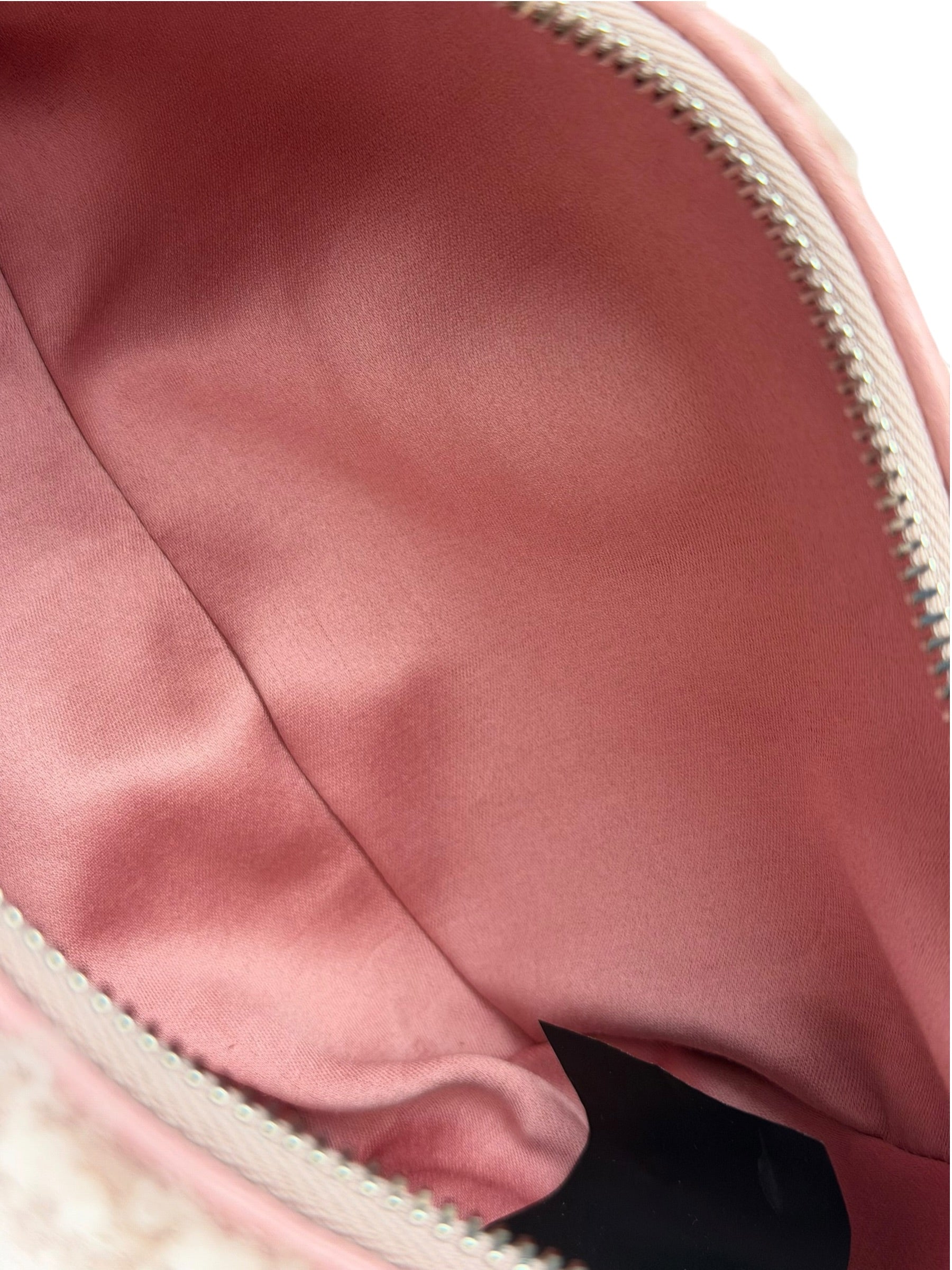 Miu Miu Pink Wool Teddy Two-Way Hobo Bag