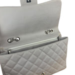 Chanel Grey Cotton M Classic Flap