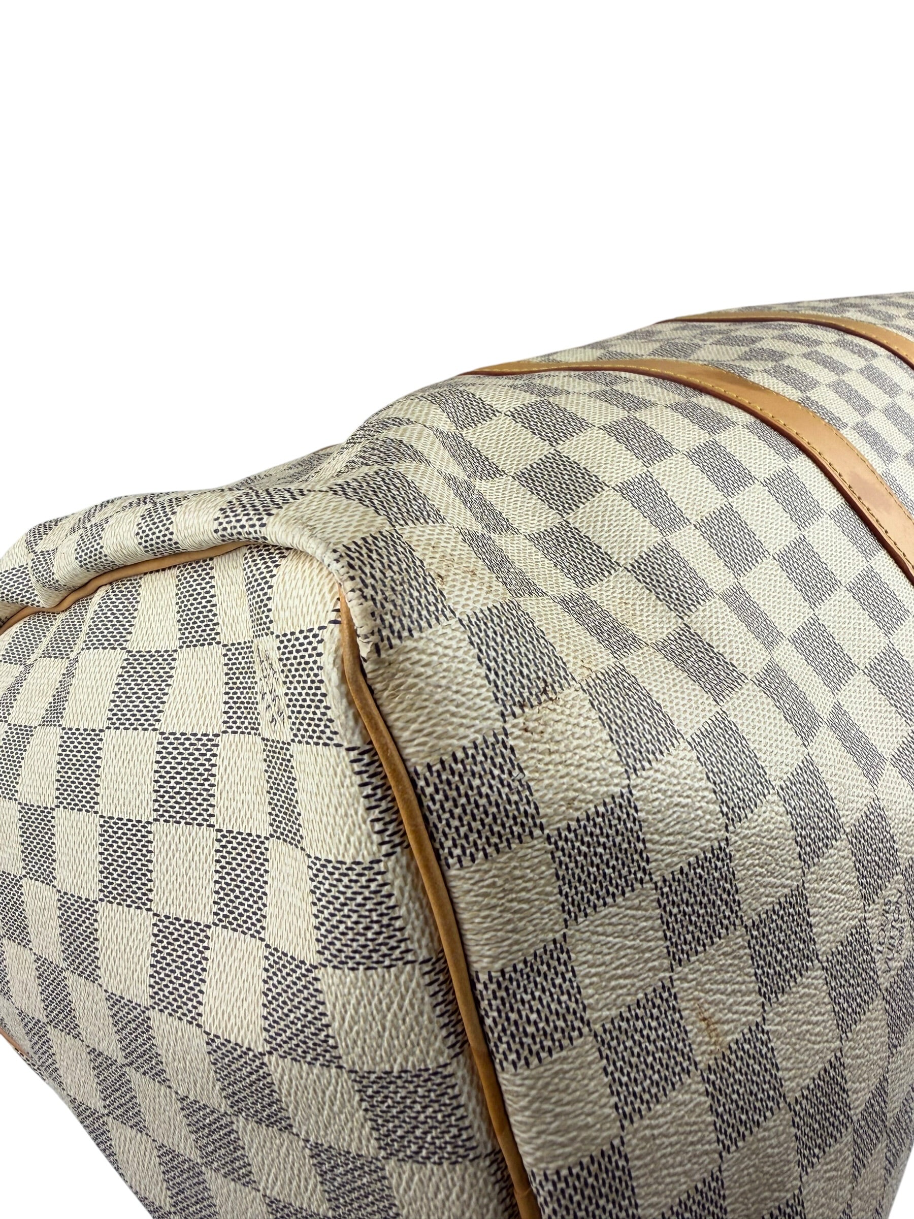 Louis Vuiiton Damier Azur Keepall Bandouliere Hand Bag 55