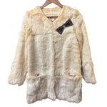 Language Vintage Rabbit Fur Coat